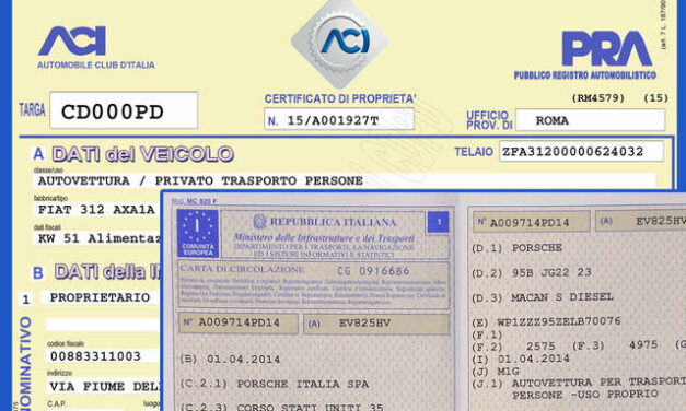 DOCUMENTO UNICO DI CIRCOLAZIONE DAL 30 GIUGNO